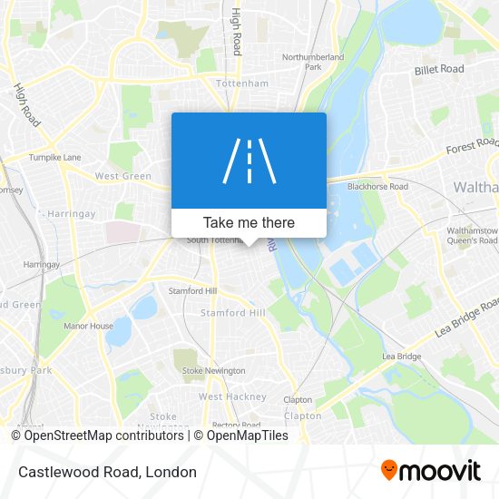 Castlewood Road map
