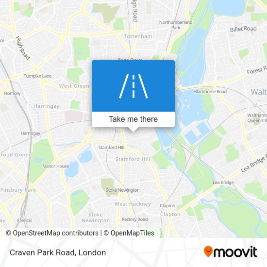 Craven Park Road map