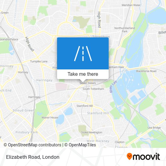 Elizabeth Road map