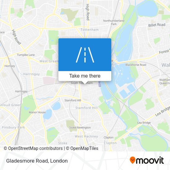 Gladesmore Road map