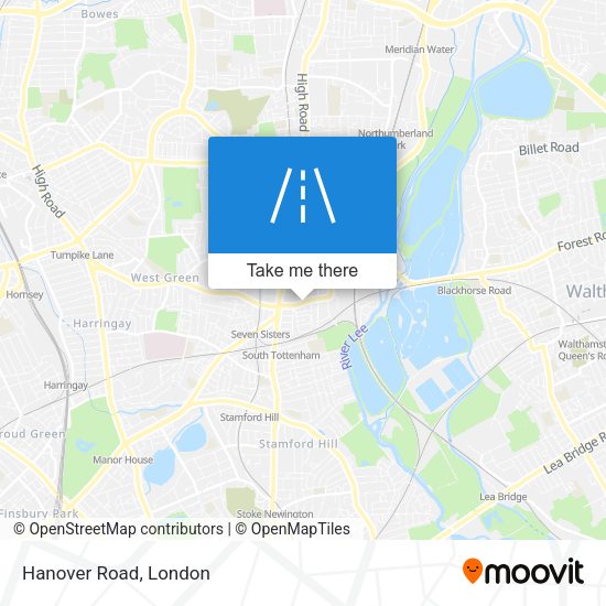 Hanover Road map