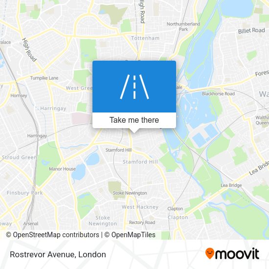 Rostrevor Avenue map