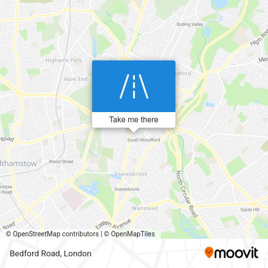 Bedford Road map