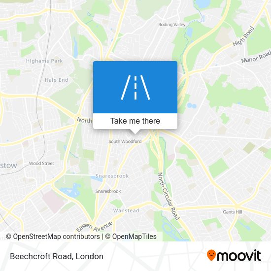 Beechcroft Road map