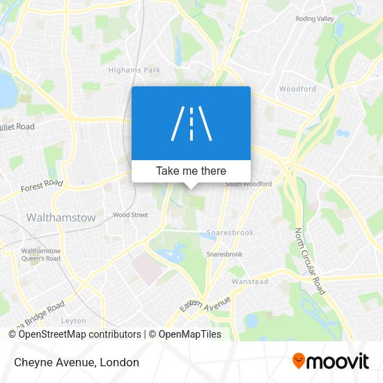 Cheyne Avenue map