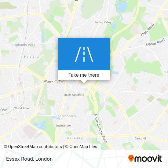 Essex Road map