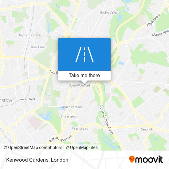 Kenwood Gardens map