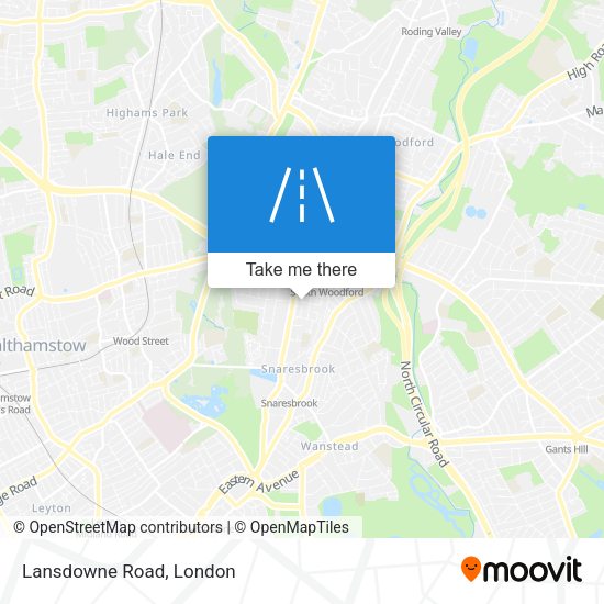 Lansdowne Road map