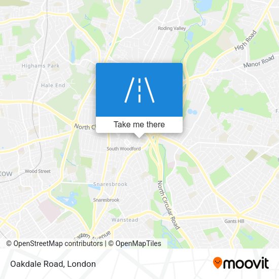 Oakdale Road map