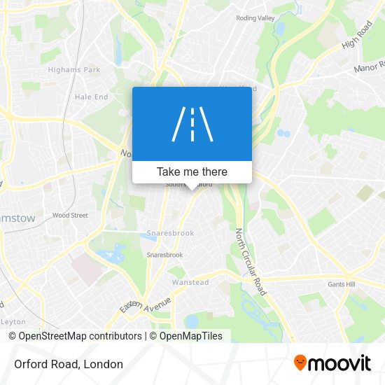 Orford Road map