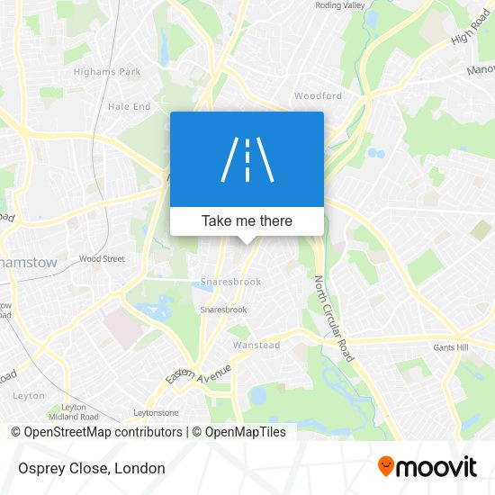 Osprey Close map