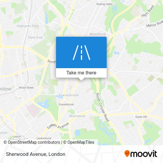Sherwood Avenue map