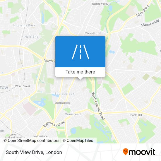 South View Drive map