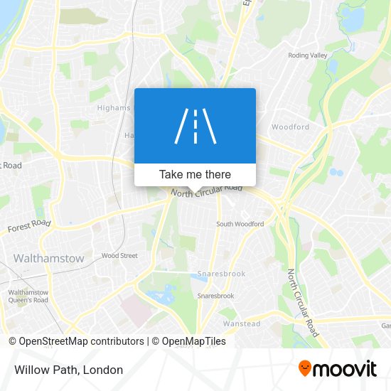 Willow Path map