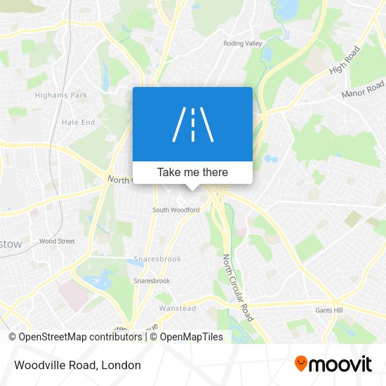 Woodville Road map