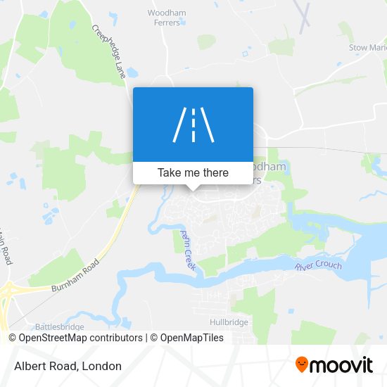Albert Road map