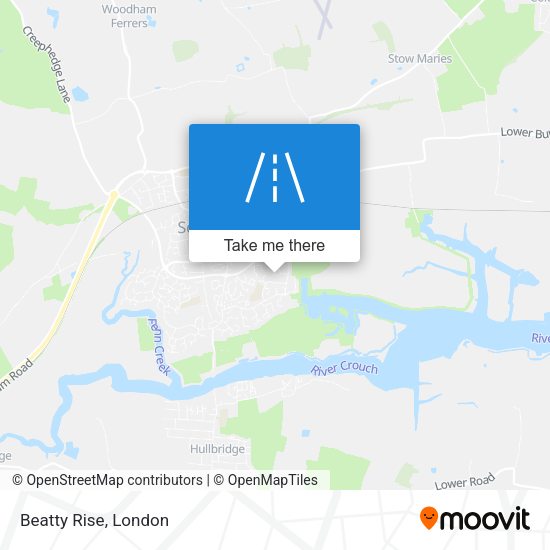Beatty Rise map