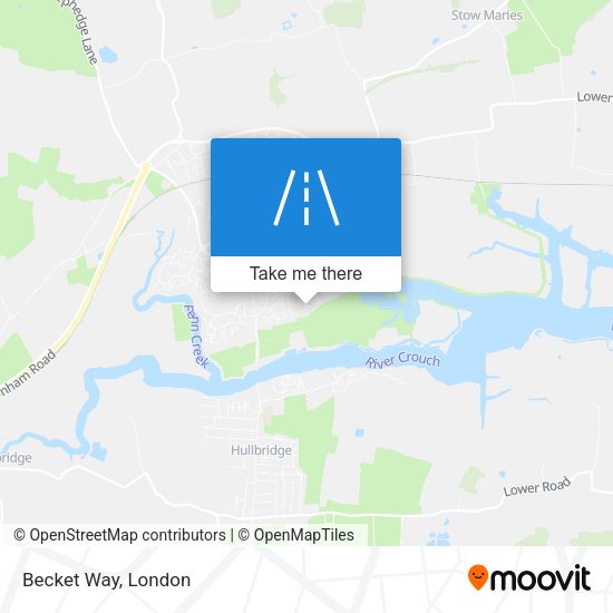 Becket Way map
