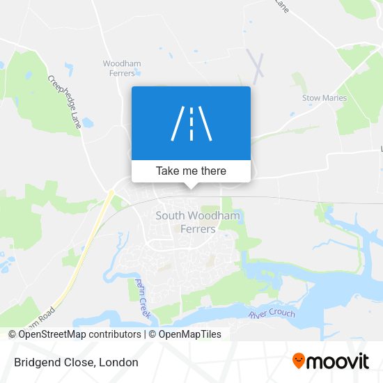 Bridgend Close map