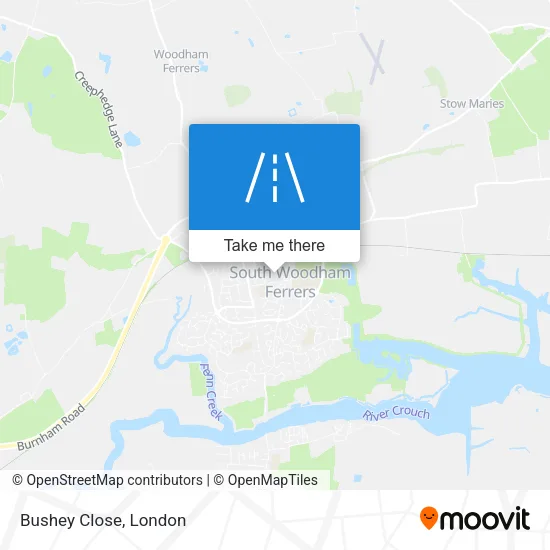 Bushey Close map