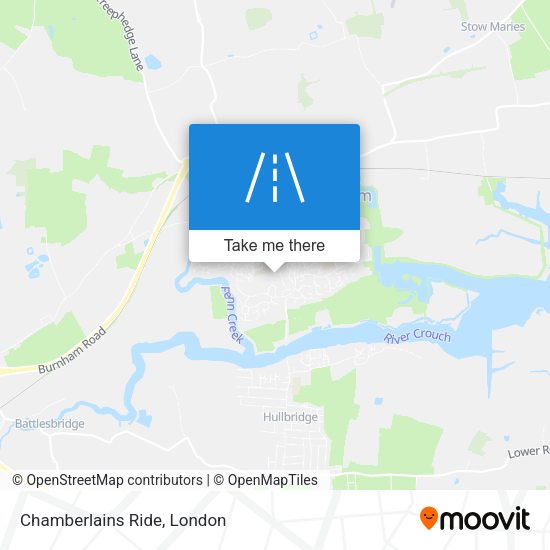 Chamberlains Ride map