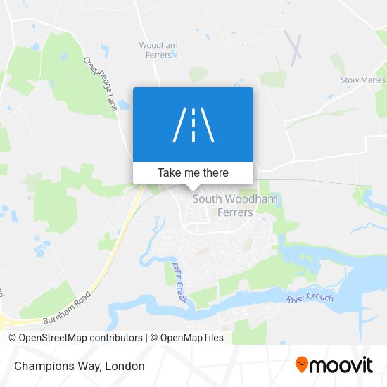 Champions Way map
