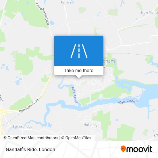 Gandalf's Ride map