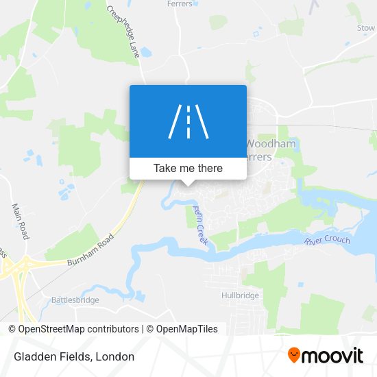 Gladden Fields map