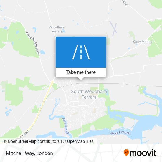 Mitchell Way map