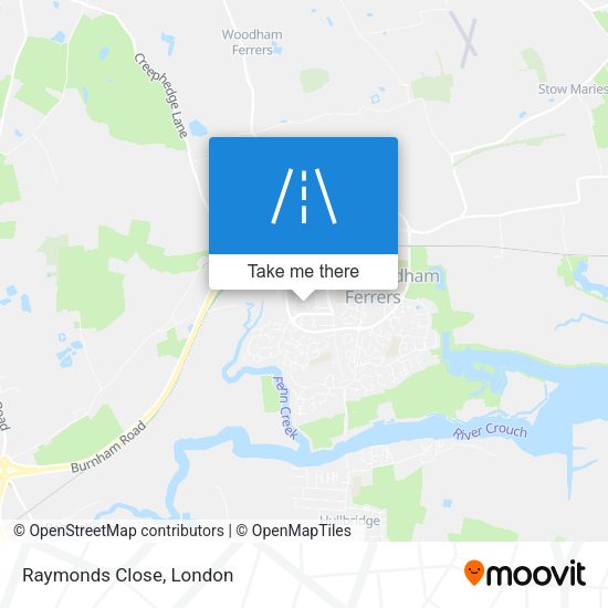 Raymonds Close map