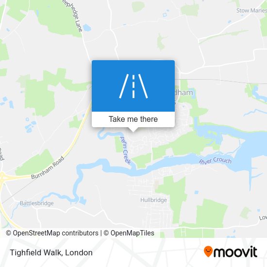 Tighfield Walk map