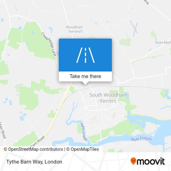Tythe Barn Way map
