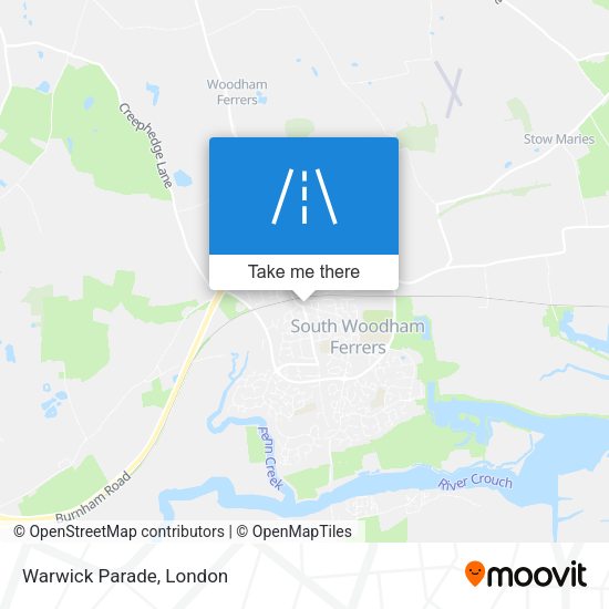 Warwick Parade map
