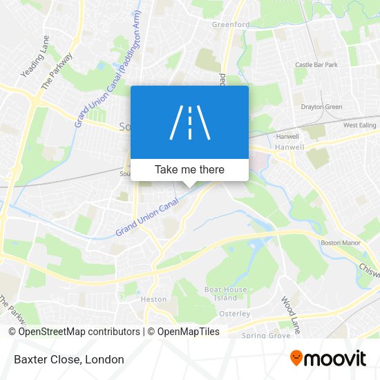 Baxter Close map
