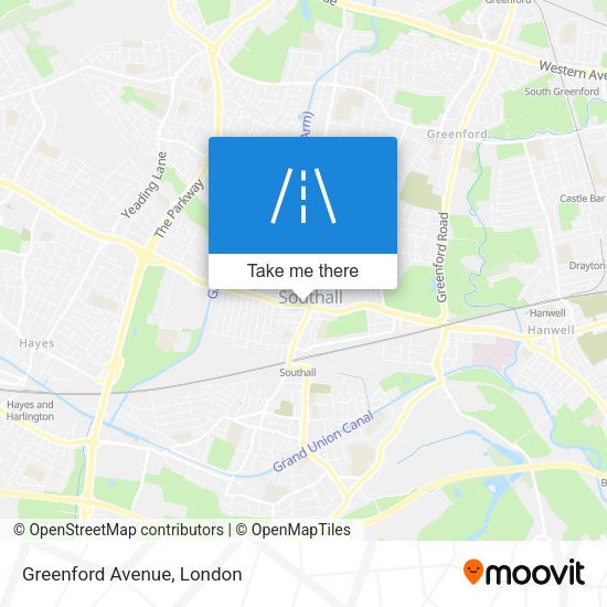 Greenford Avenue map