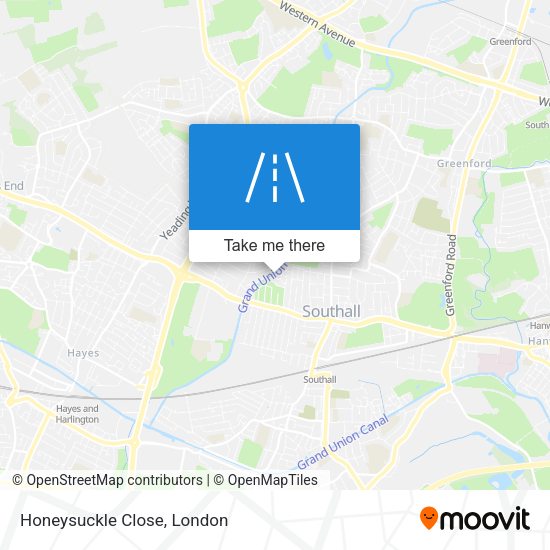 Honeysuckle Close map