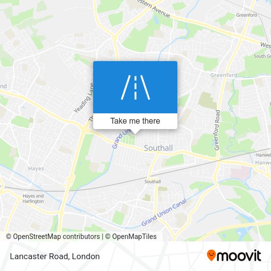 Lancaster Road map