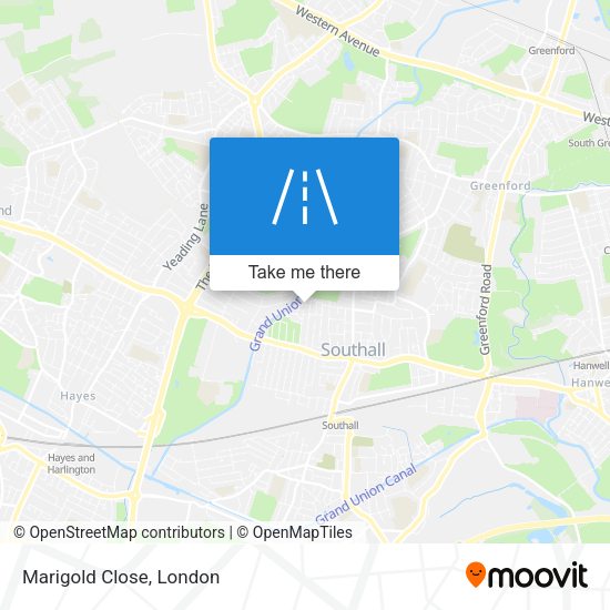 Marigold Close map