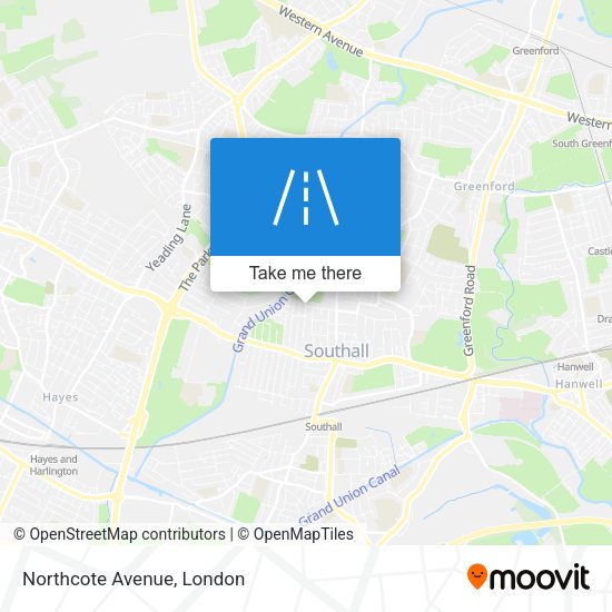 Northcote Avenue map