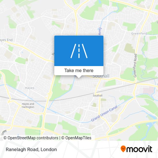 Ranelagh Road map
