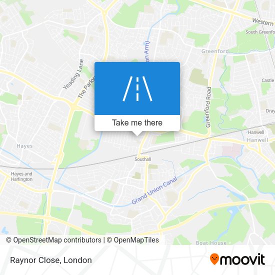 Raynor Close map