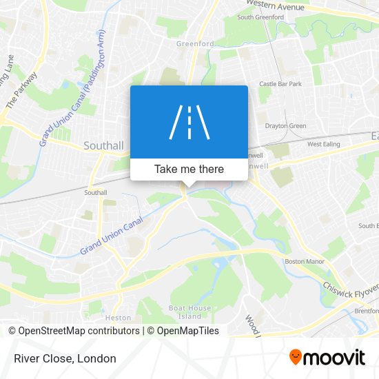 River Close map