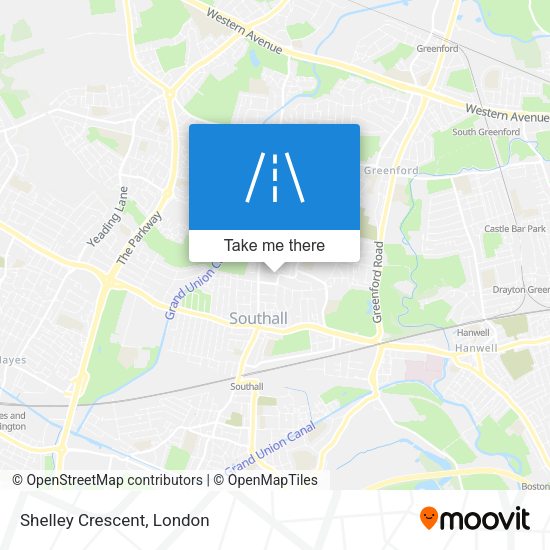 Shelley Crescent map