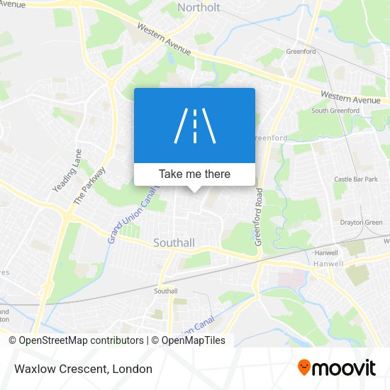 Waxlow Crescent map