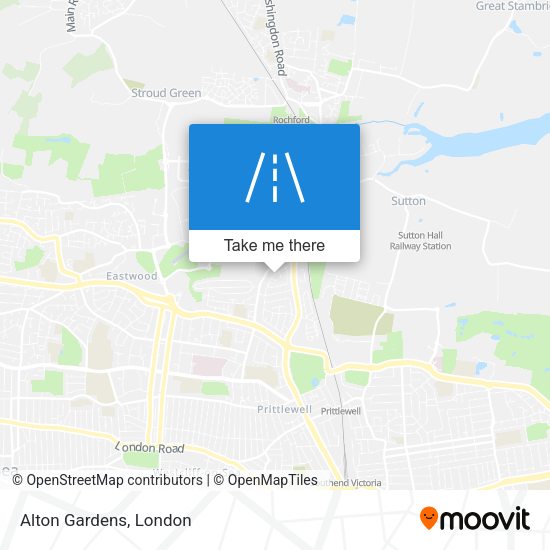 Alton Gardens map