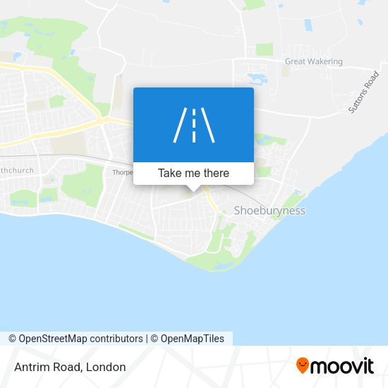 Antrim Road map