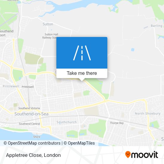 Appletree Close map