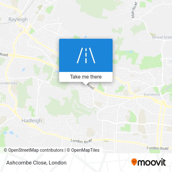 Ashcombe Close map