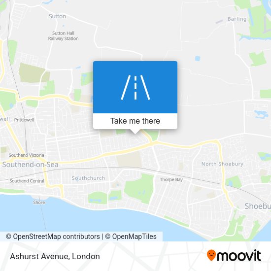 Ashurst Avenue map