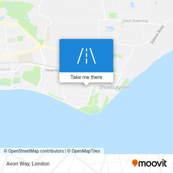 Avon Way map